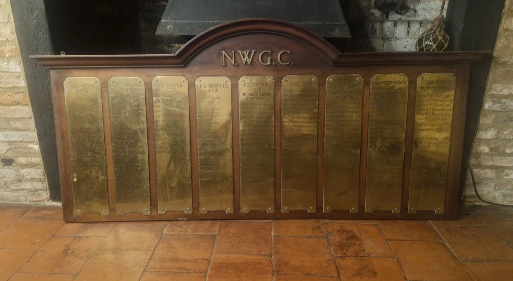 Golf club winners board. View XVII