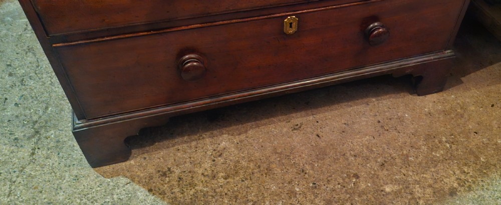 Georgian mahogany tallboy chest on chest with slide. View VII