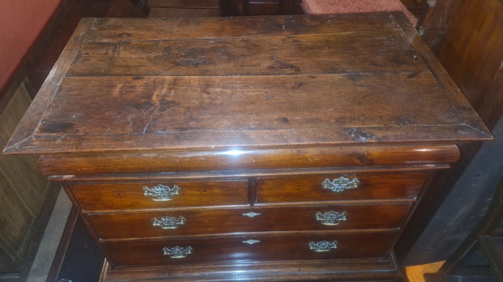 Early 18th century walnut chest on stand View V