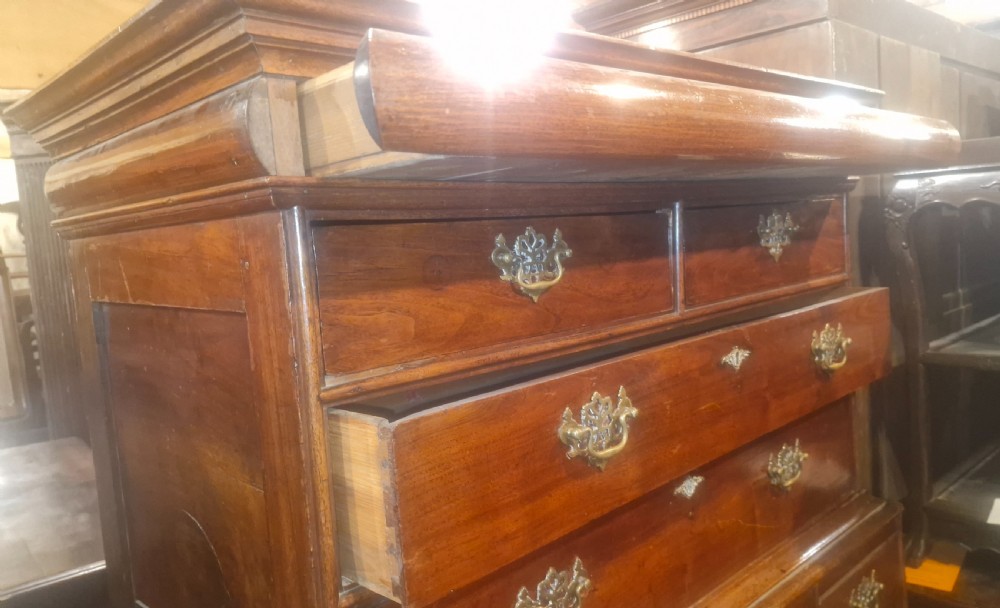 Early 18th century walnut chest on stand View VI