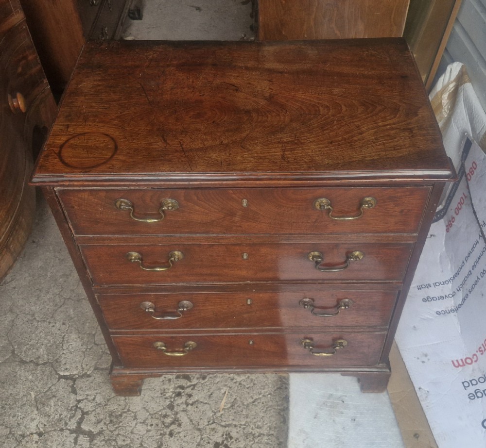 Small 19th century mahogany chest of drawers. 