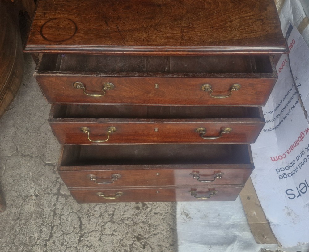 Small 19th century mahogany chest of drawers.  View III