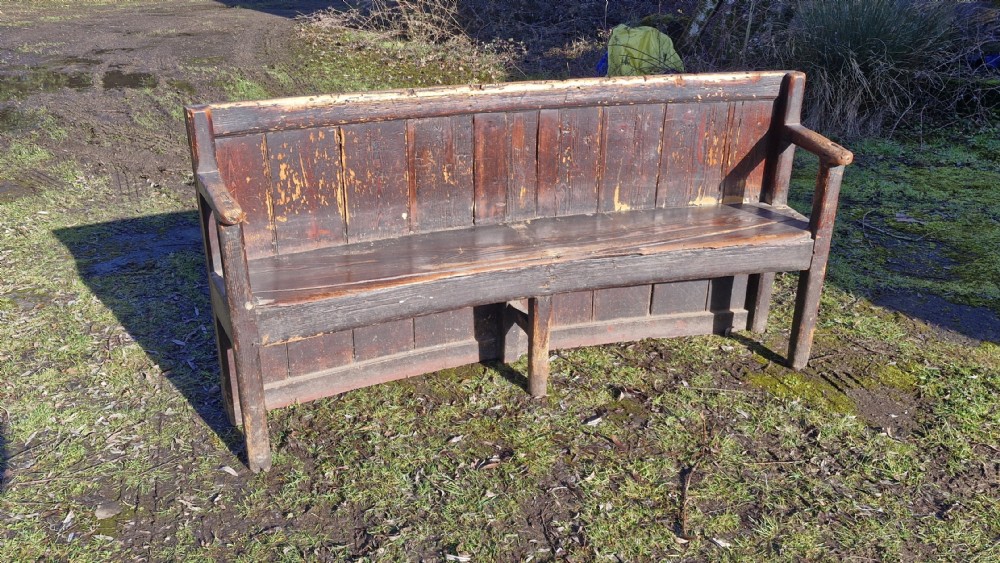 Georgian rustic tavern bench  View II