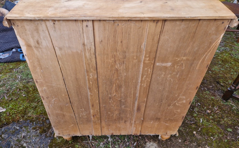 Victorian pine chest of drawers.  View VI
