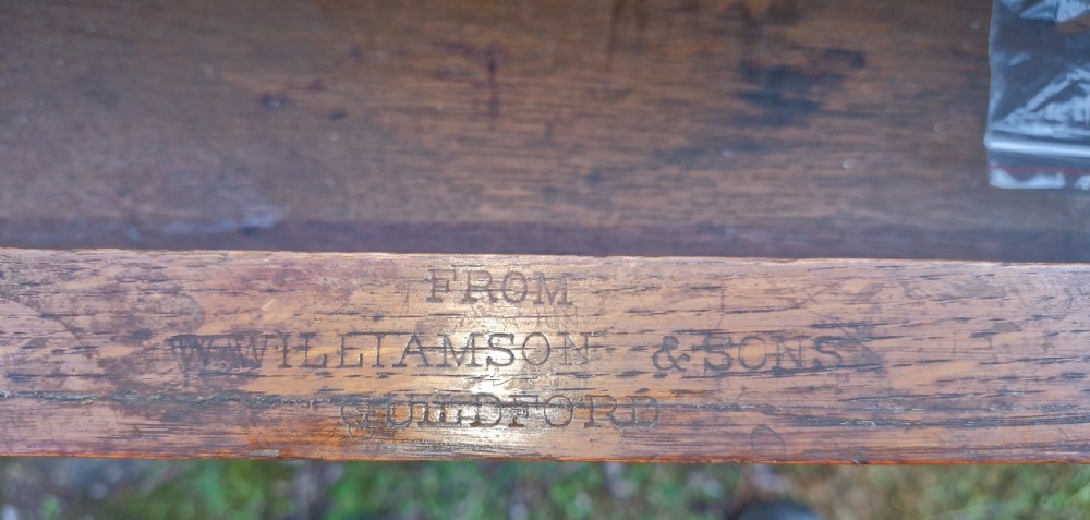 Victorian Gothic oak centre library table. View III