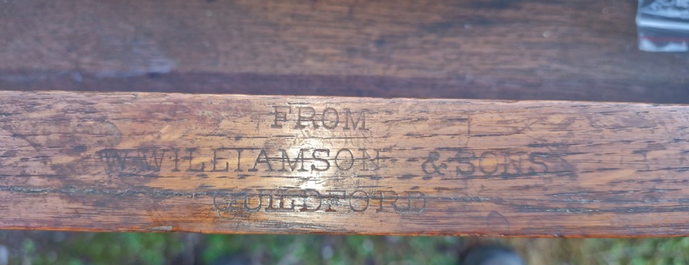 Victorian Gothic oak centre library table. View V