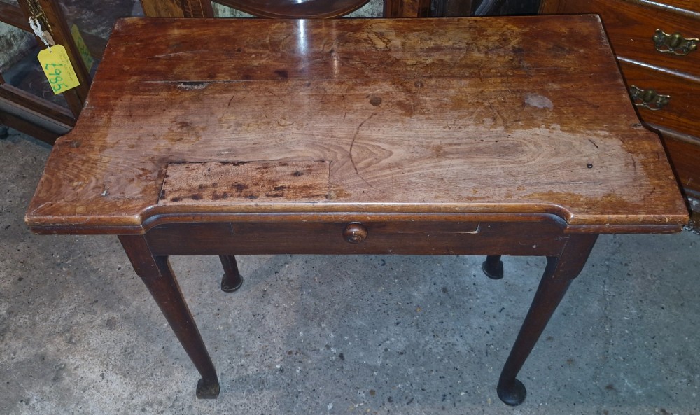 Late Georgian games table. View IV