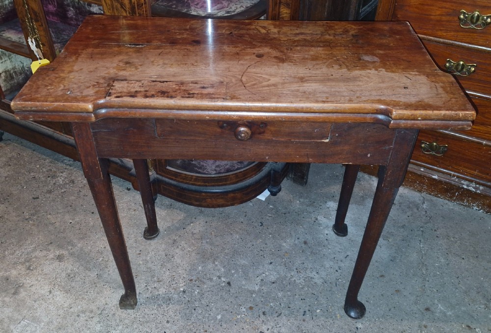 Late Georgian games table. View VI