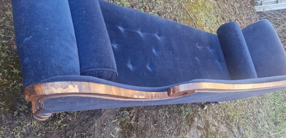 Regency rosewood chaise longue.  View VIII