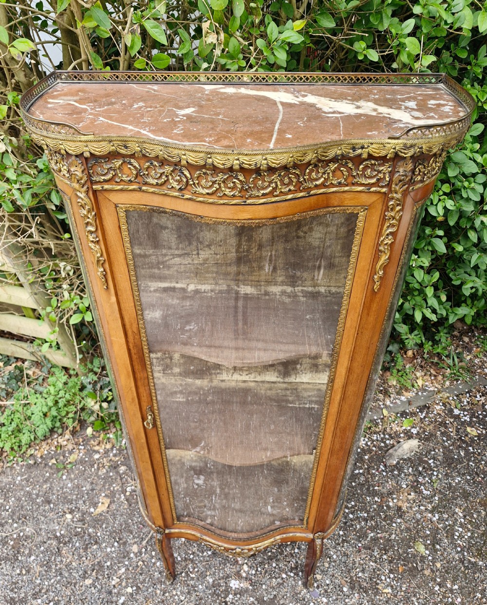 Late 19th century gilt metal mounted Vitrine.  View II