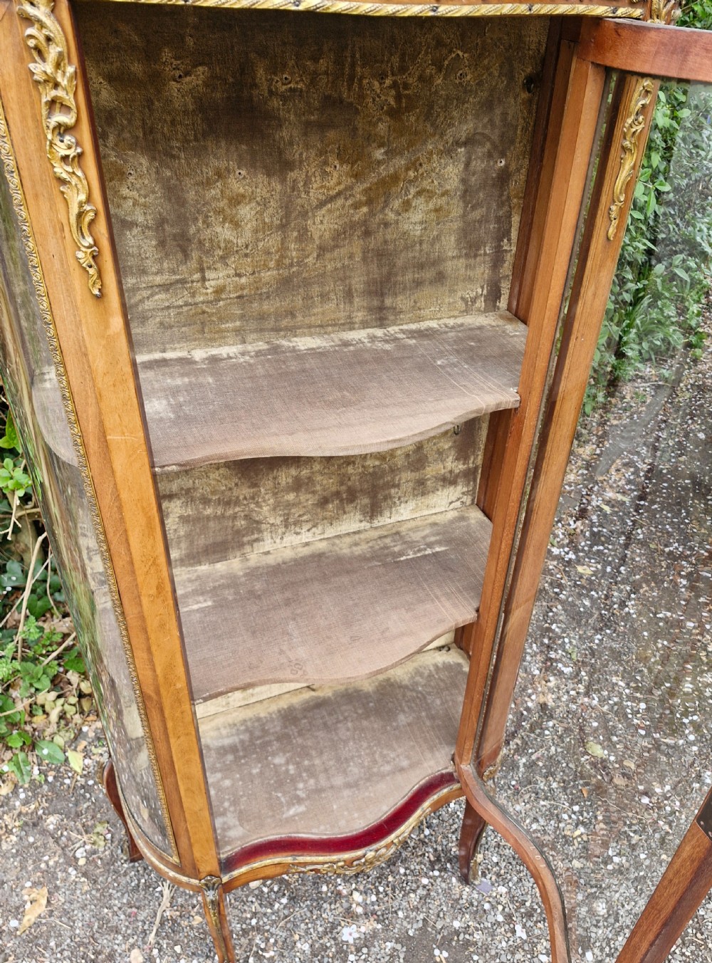 Late 19th century gilt metal mounted Vitrine.  View III