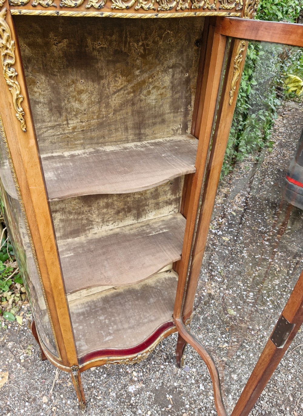 Late 19th century gilt metal mounted Vitrine.  View IV