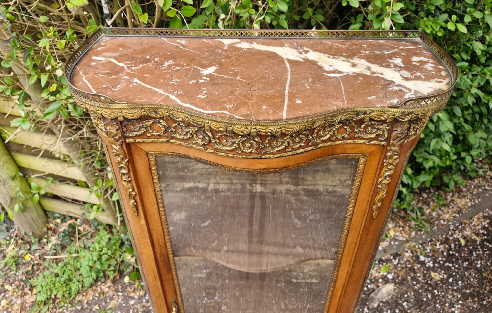 Late 19th century gilt metal mounted Vitrine.  View VI
