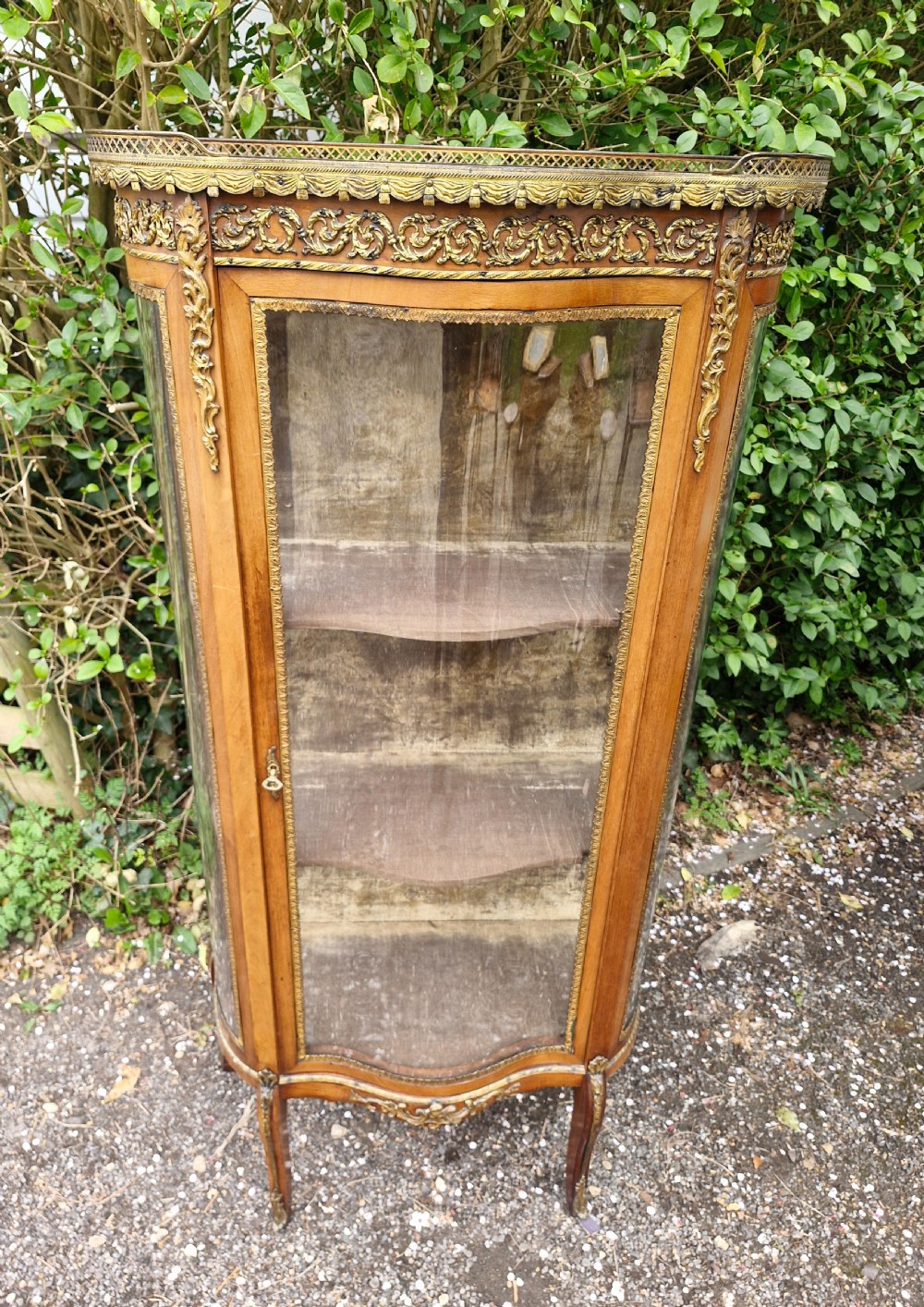 Late 19th century gilt metal mounted Vitrine.  View VII