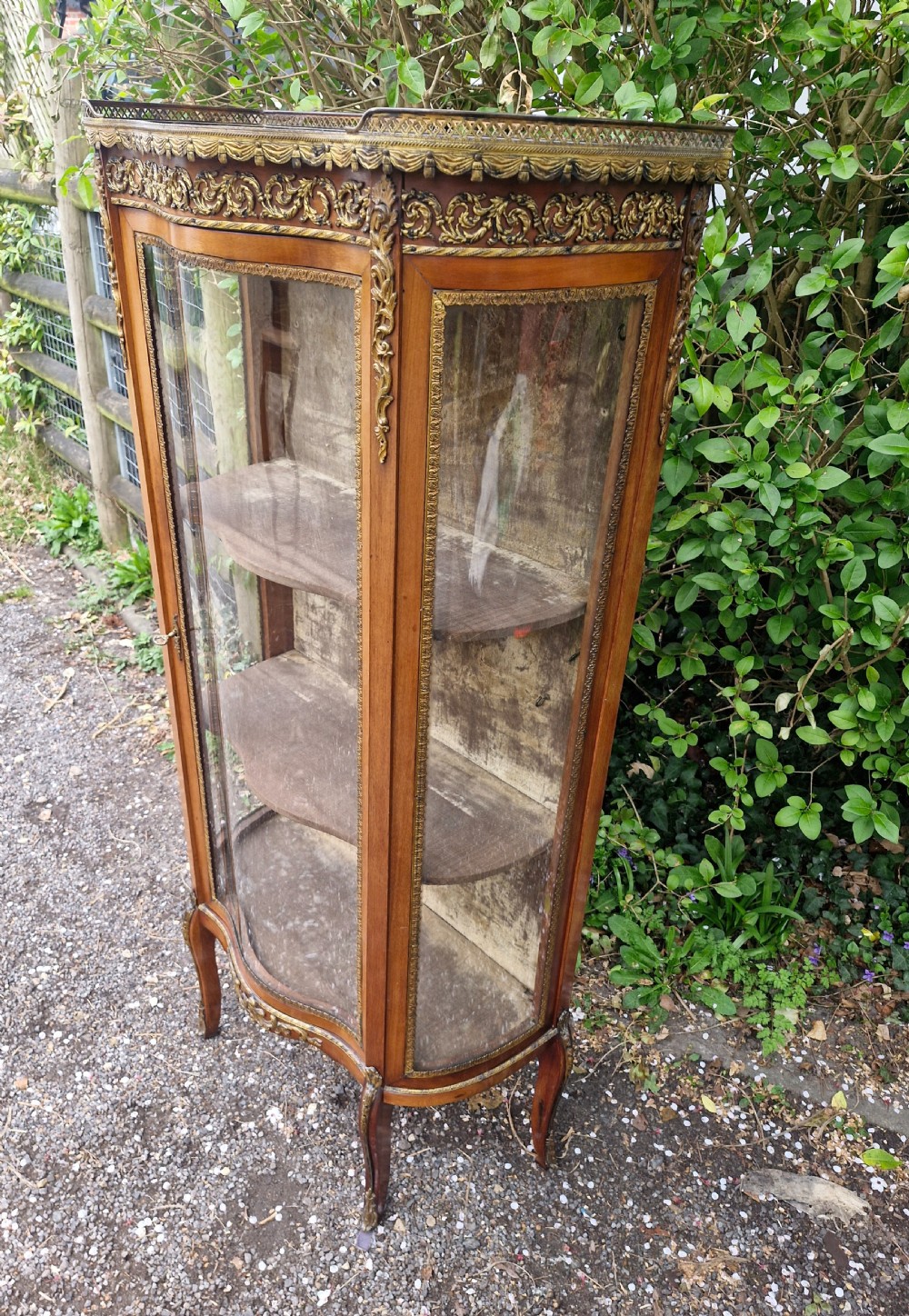 Late 19th century gilt metal mounted Vitrine.  View VIII