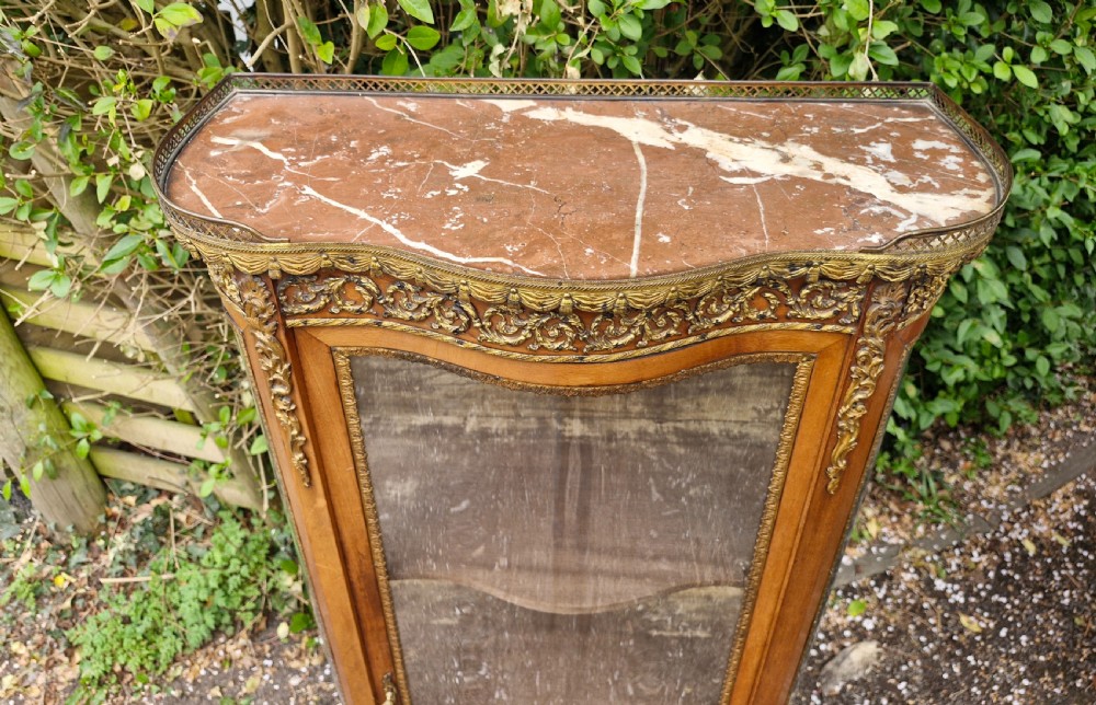 Late 19th century gilt metal mounted Vitrine.  View IX