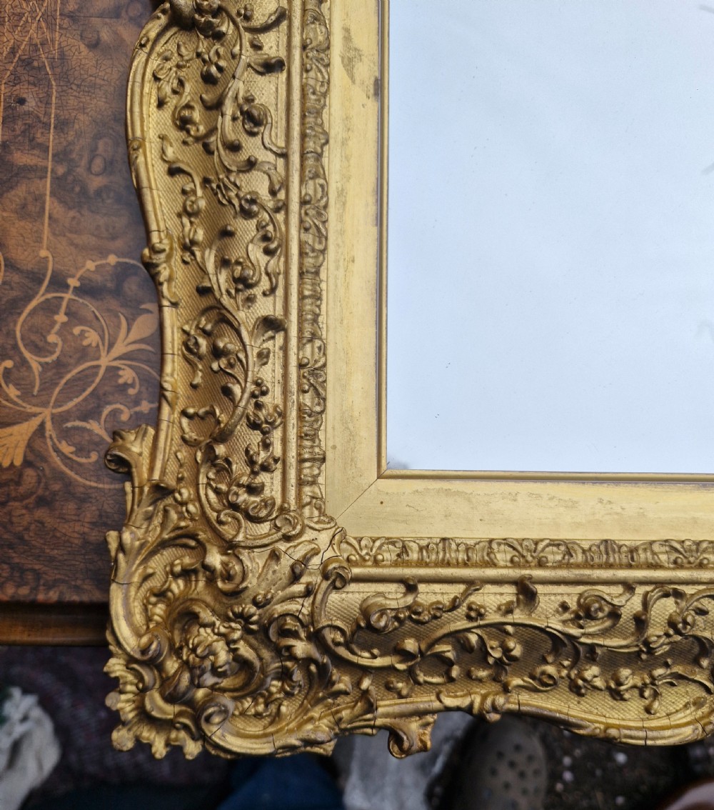 19th century picture frame wall mirror.  View VIII
