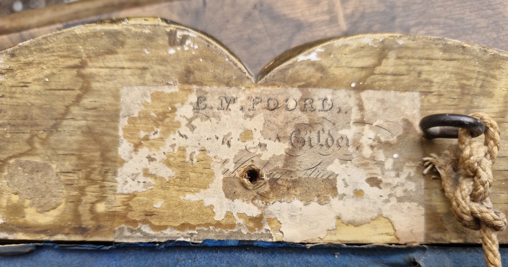 19th century picture frame wall mirror.  View IX