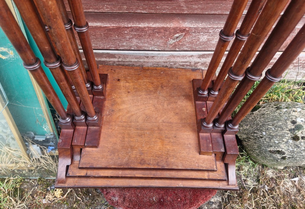 Nest of 3 Regency mahogany occasional tables.  View III