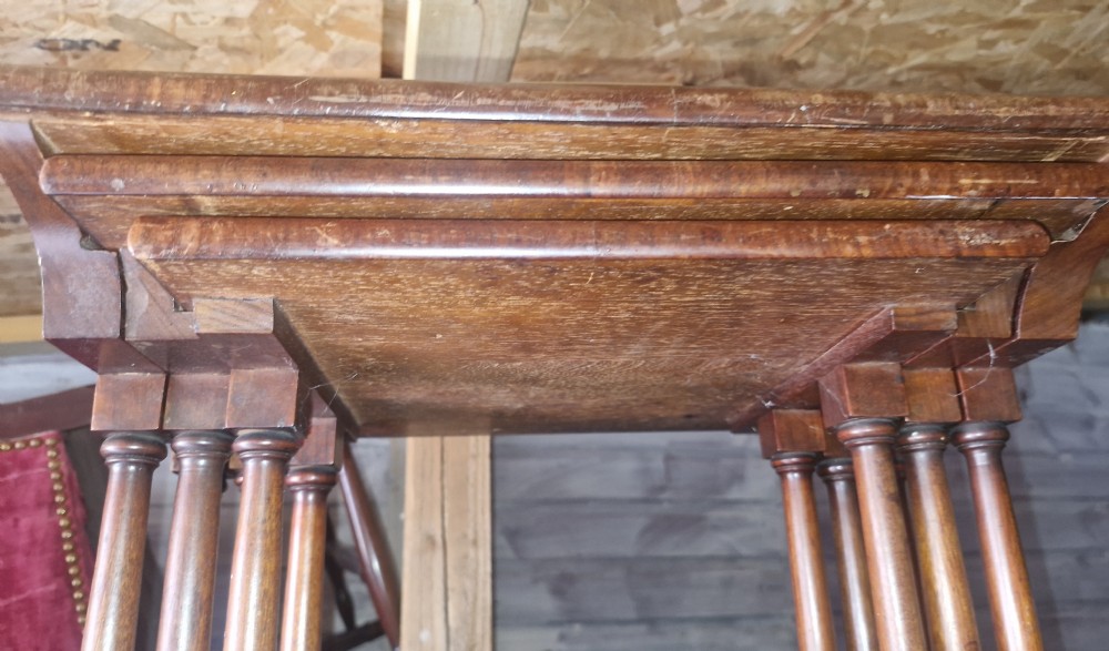 Nest of 3 Regency mahogany occasional tables.  View IV