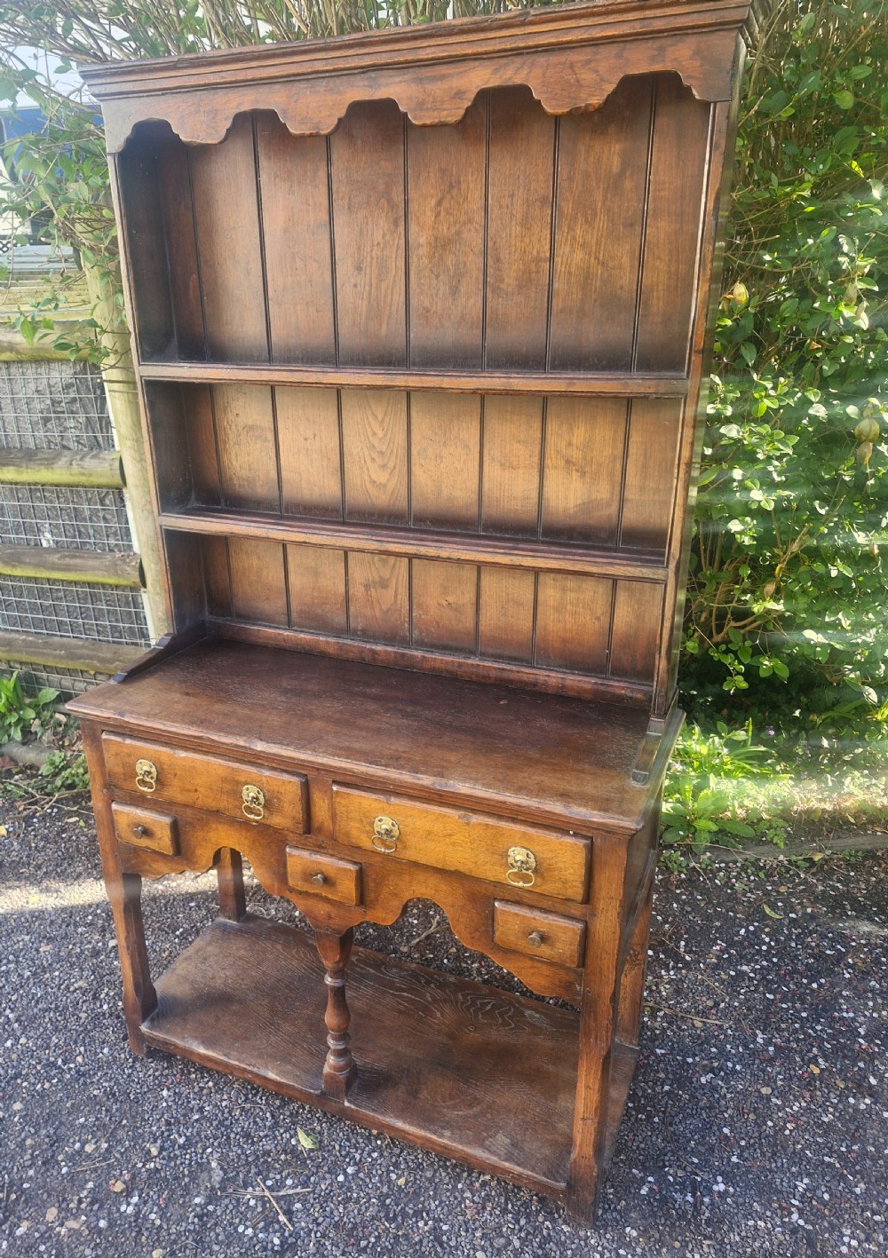 Dinky little Ipswich oak dresser.  View III