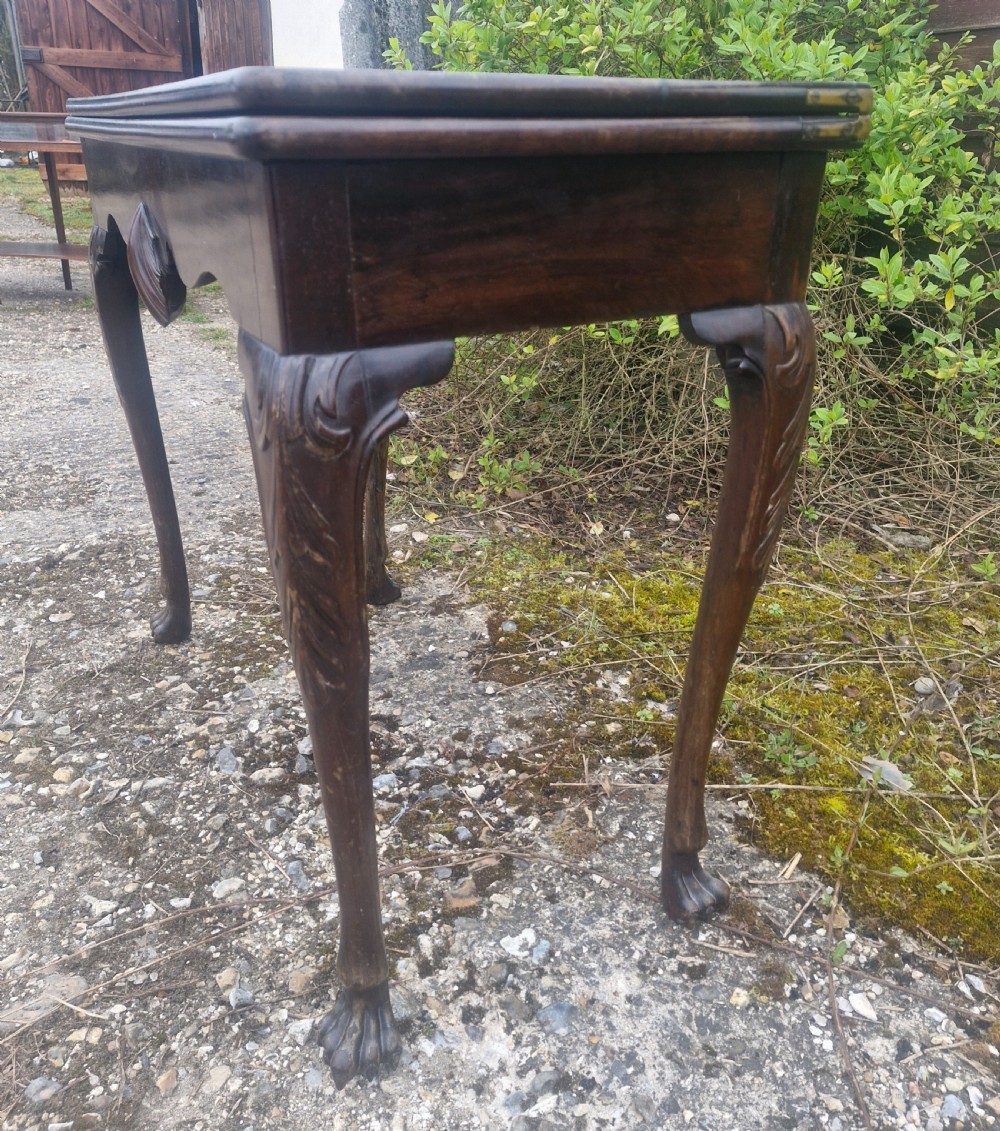 Early 19th century mahogany Irish games table.  View IX
