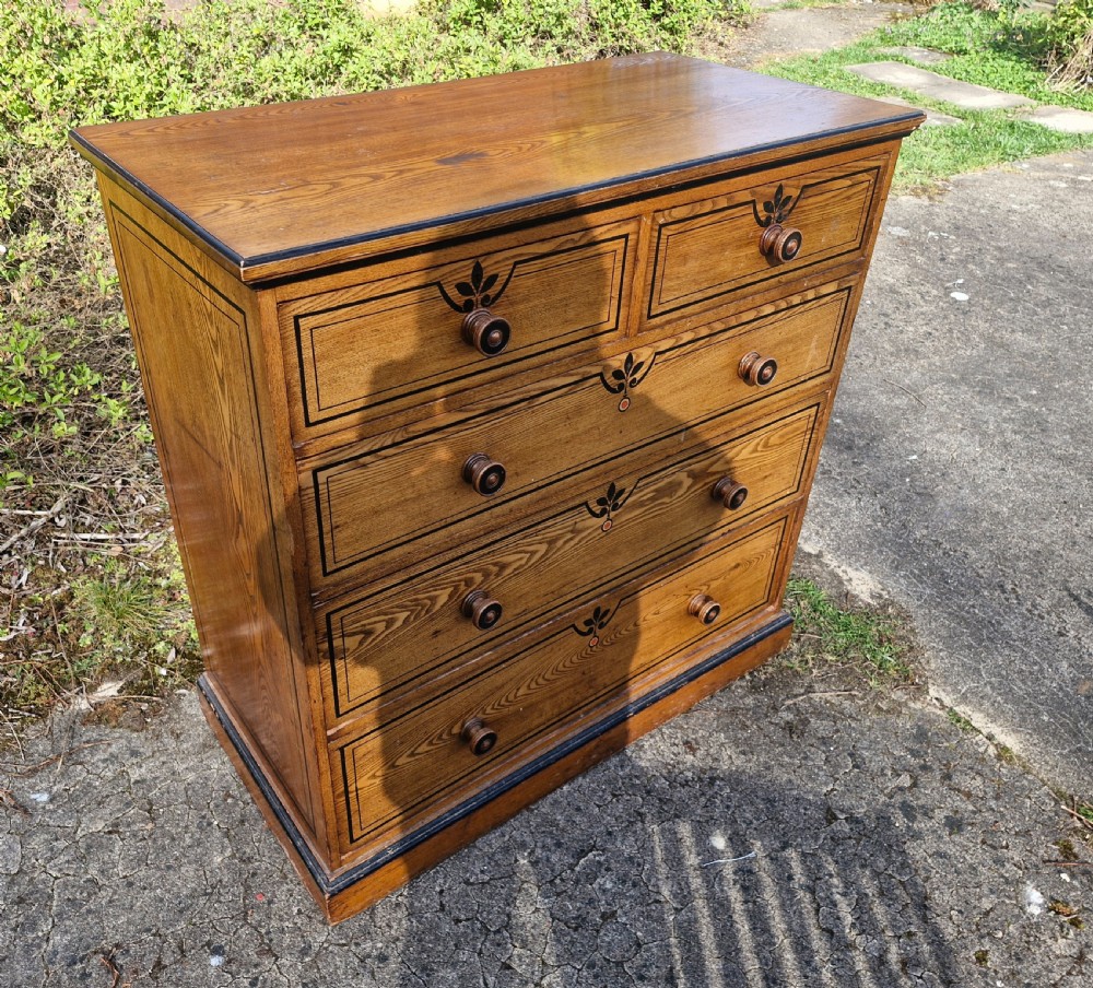 Good original Victorian chest of drawers.  View V