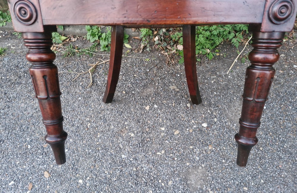 Regency mahogany bergere library armchair.  View VII