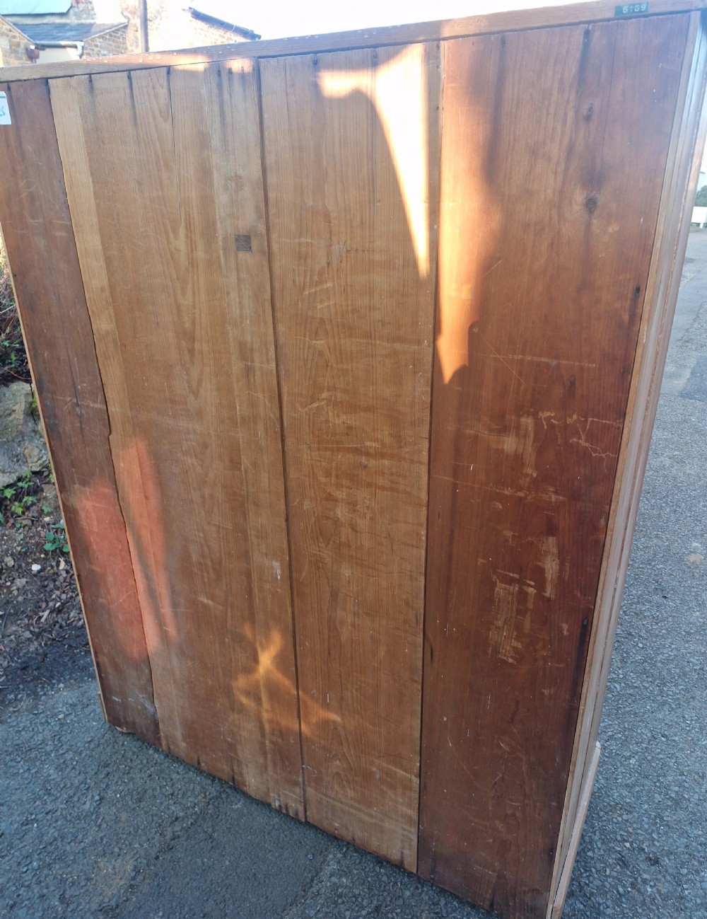 Good sized Victorian pine chest of drawers.  View III