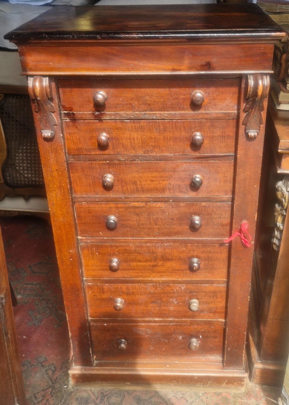 Victorian mahogany Wellington Chest 