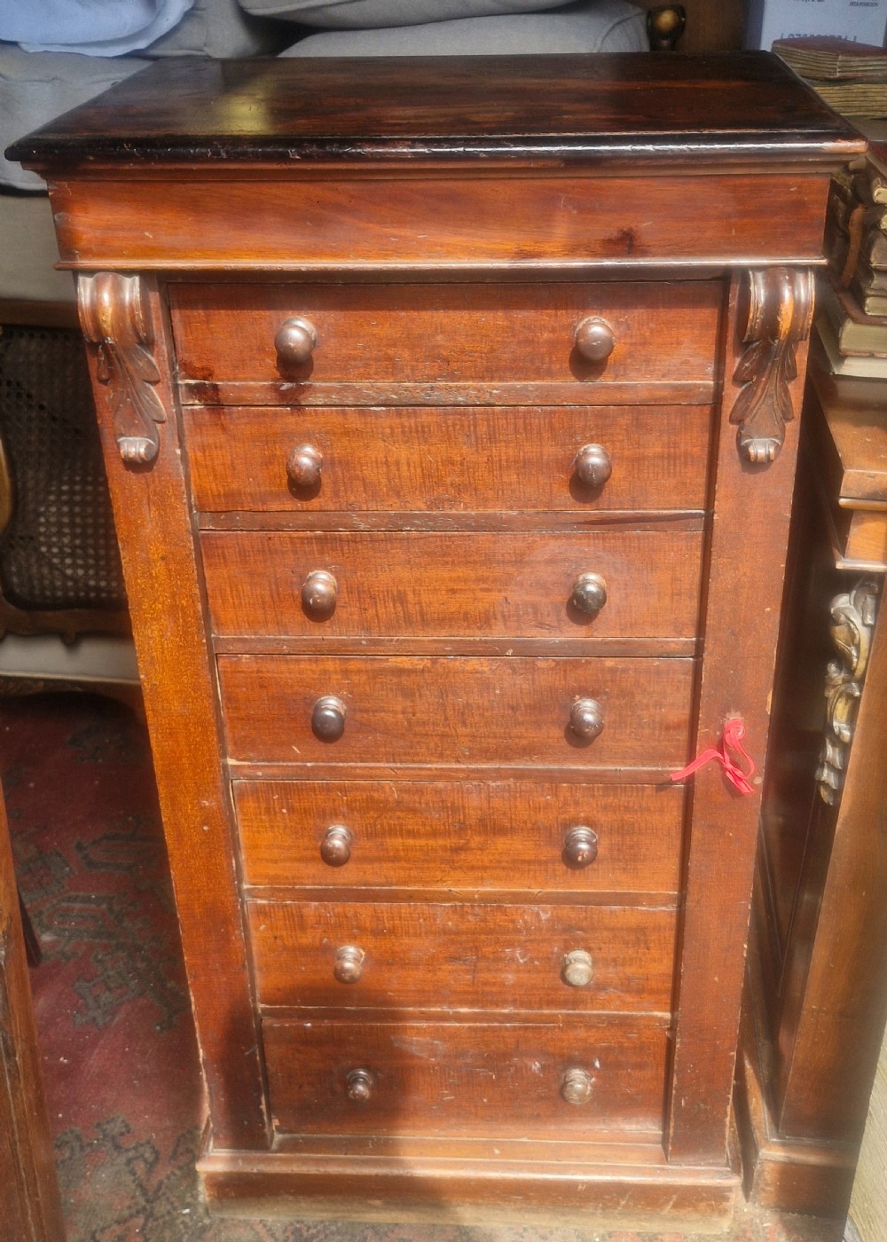 Victorian mahogany Wellington Chest  View II