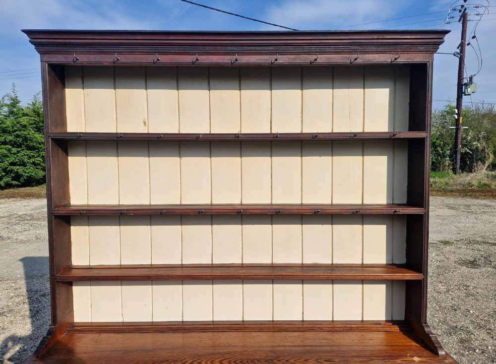 Good solid pitch pine 2 part kitchen dresser.  View VI