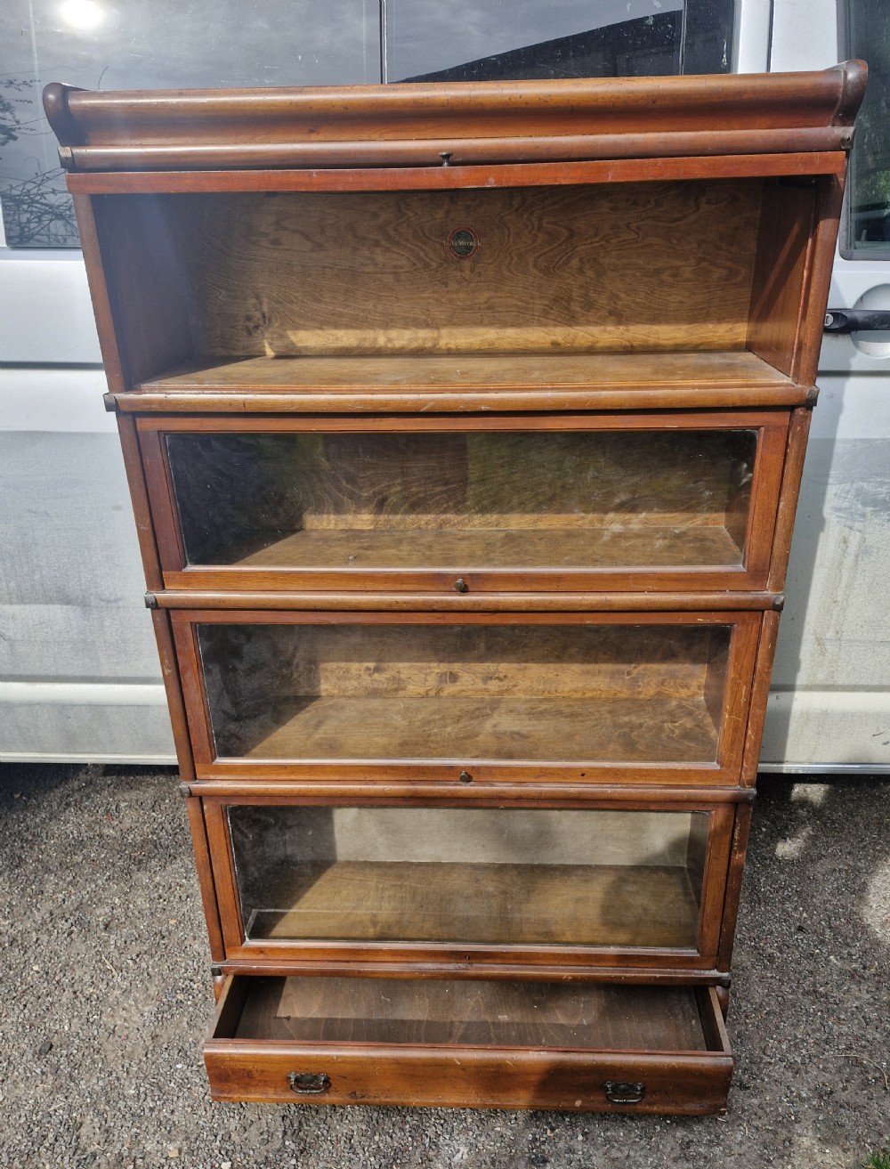 Mahogany Globe Wernicke bookcase.  View III