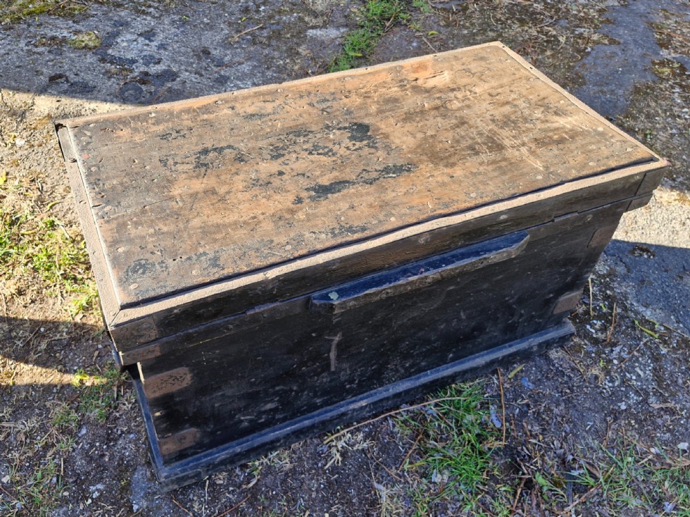 19th century Shipwrights tool chest with fitted interior.  View II