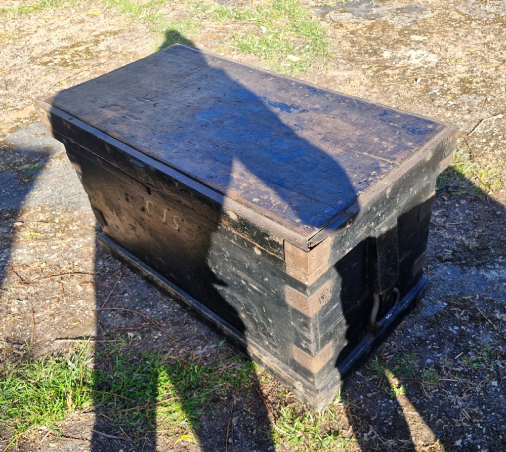 19th century Shipwrights tool chest with fitted interior.  View III