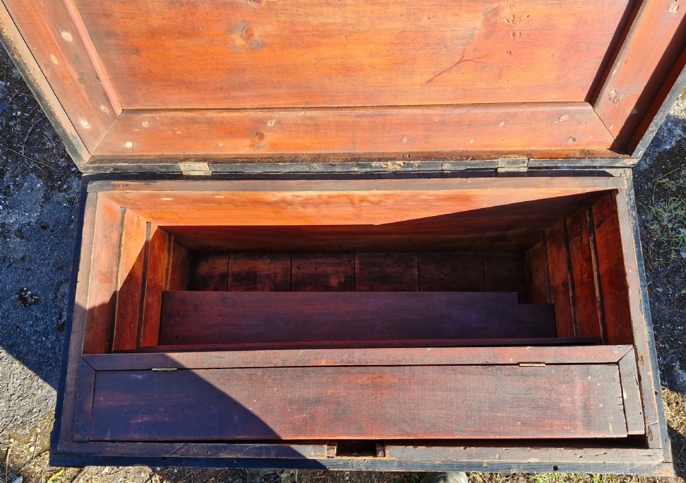 19th century Shipwrights tool chest with fitted interior.  View VIII
