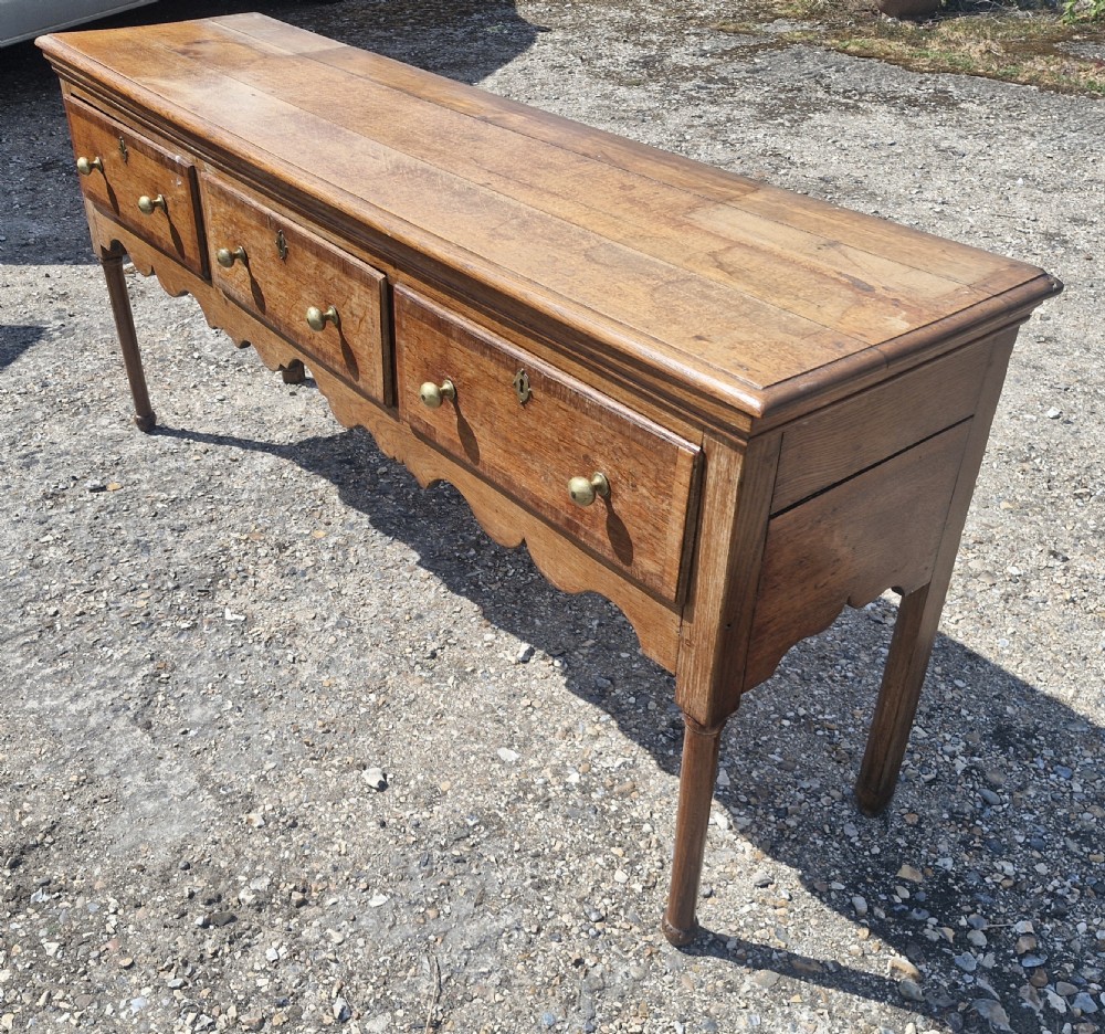 Oak and inlaid 2 part dresser.  View XI