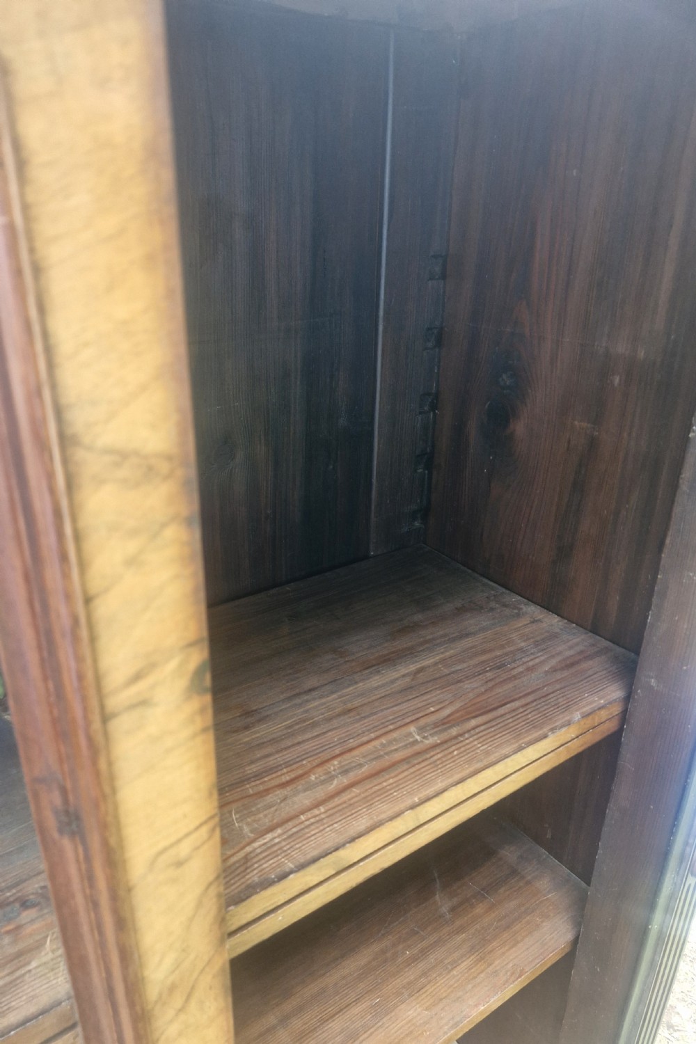 Late 19th century walnut 2 door cabinet  View V