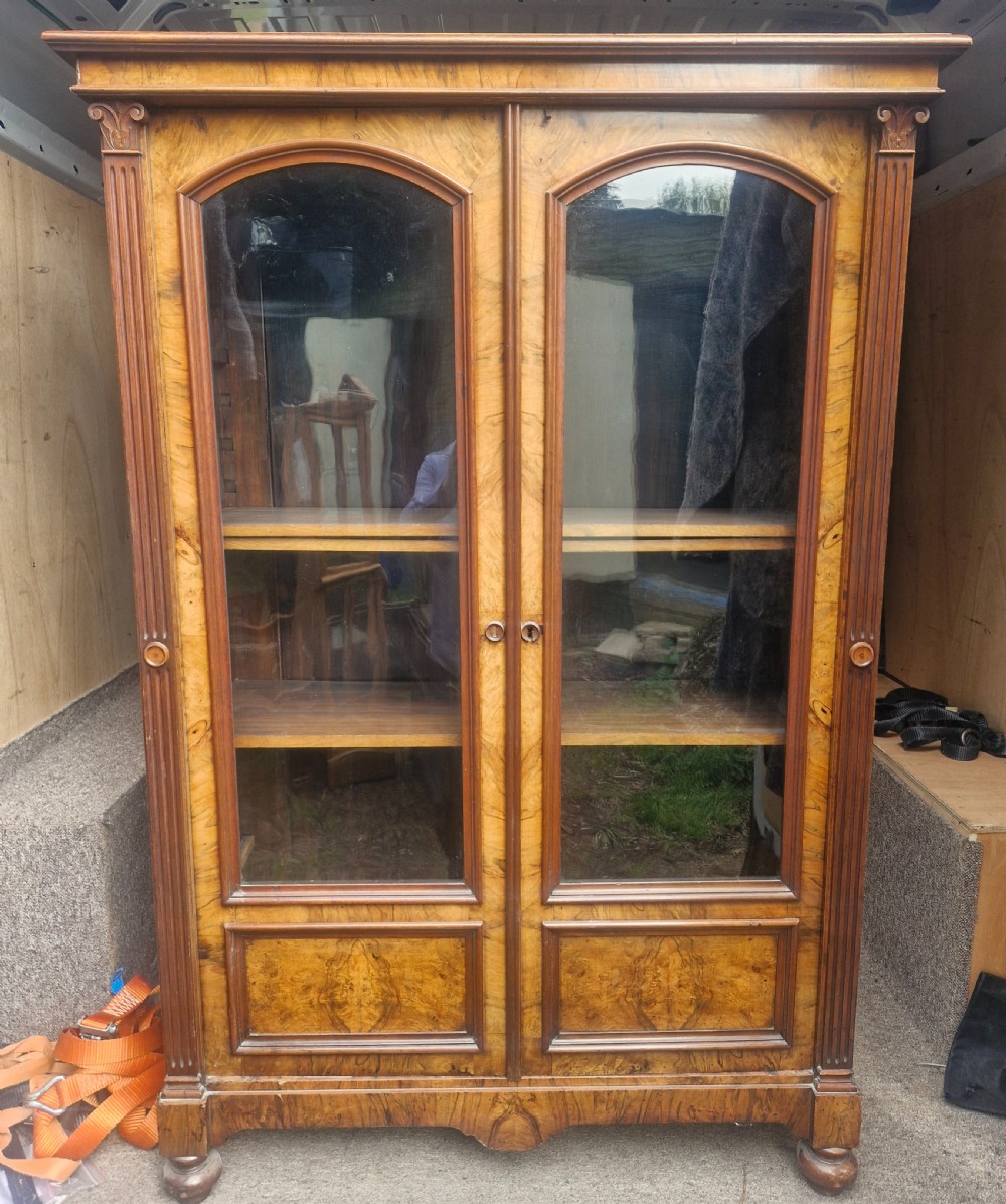 Late 19th century walnut 2 door cabinet  View VI