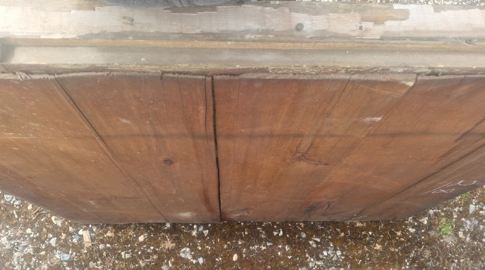 19th century gilded overmantel mirror.  View II