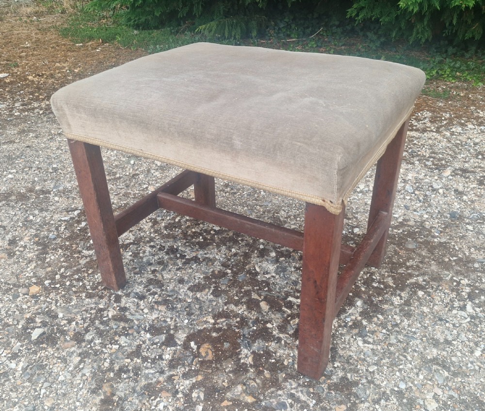 Late Georgian mahogany stool. View IV
