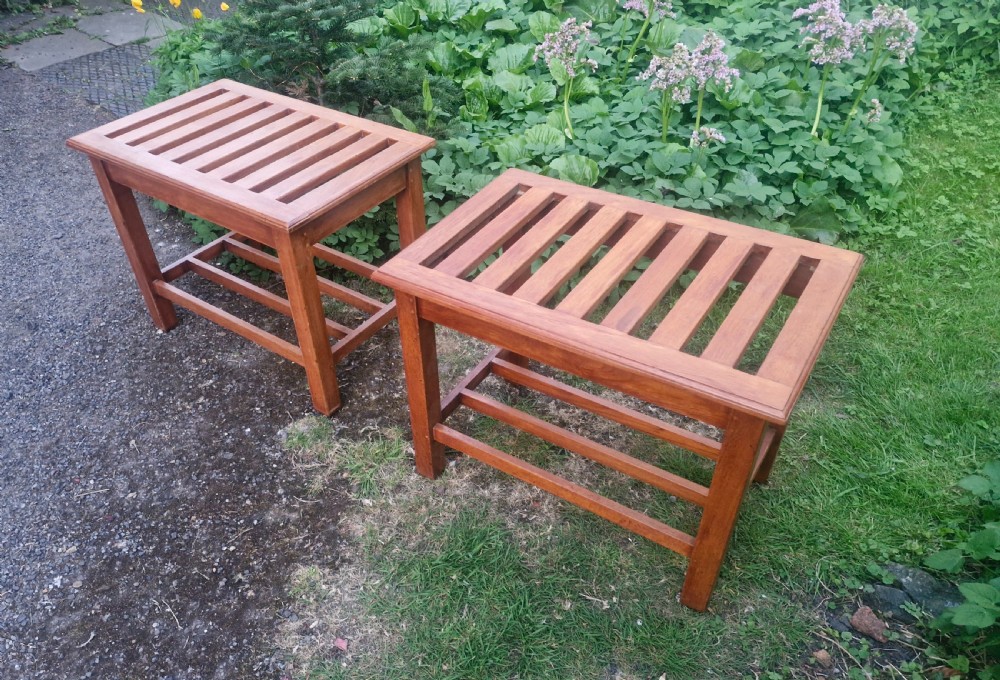 Pair of slightly larger than normal luggage stands. View II