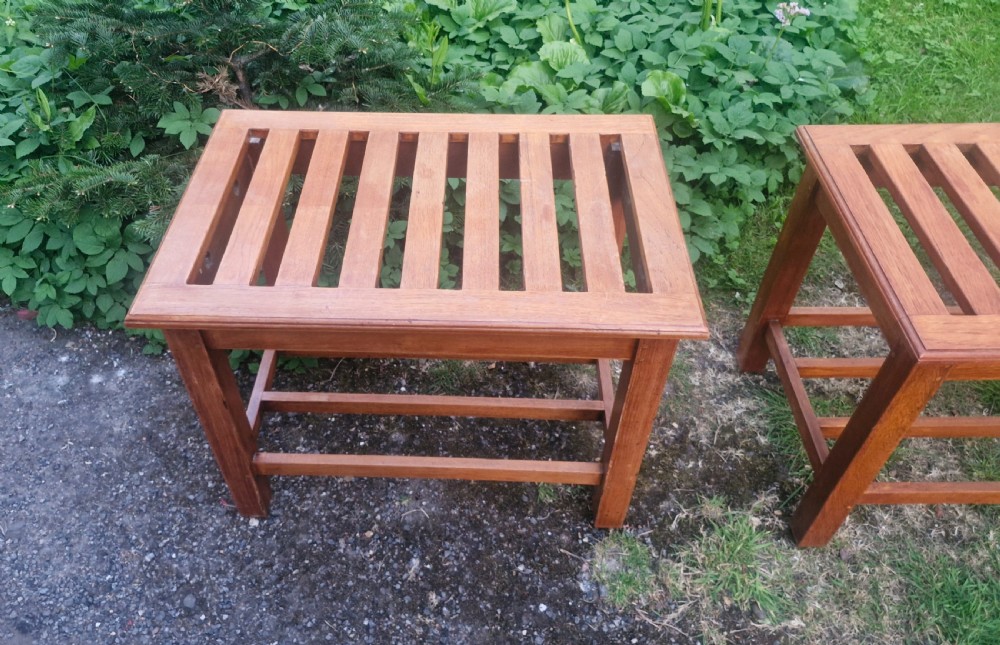 Pair of slightly larger than normal luggage stands. View V