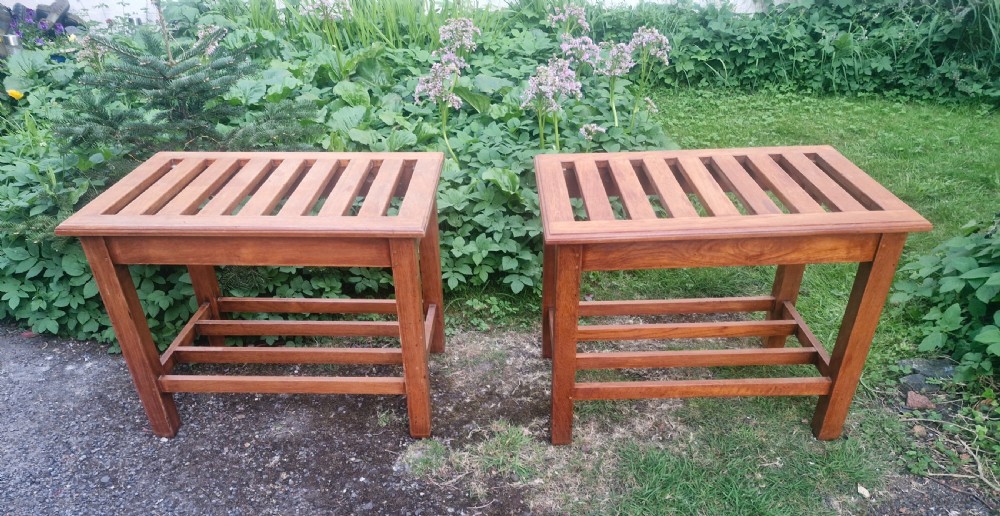 Pair of slightly larger than normal luggage stands. View VI