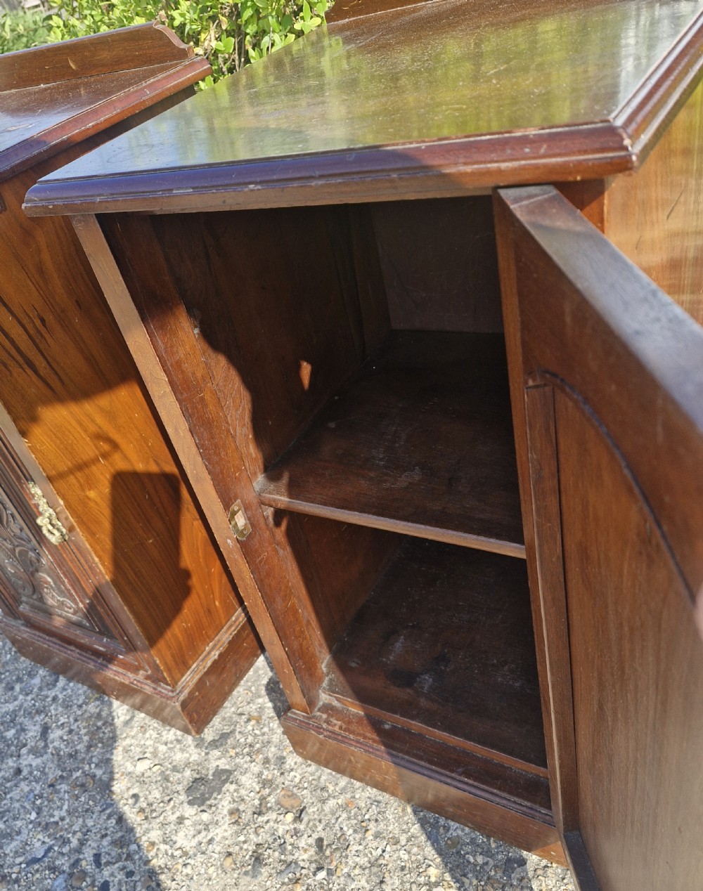 Pair of Late Victorian bedside cabinets.  View III