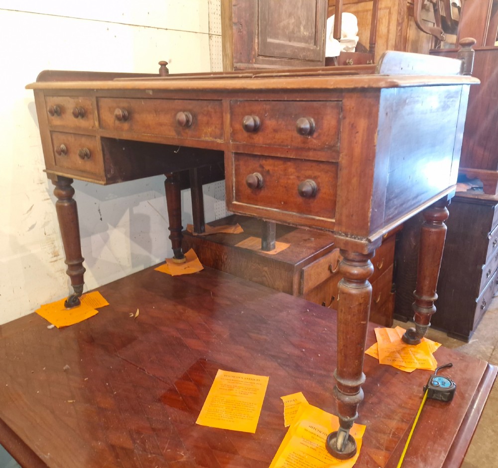 Mid 19th century mahogany writing table.  View II