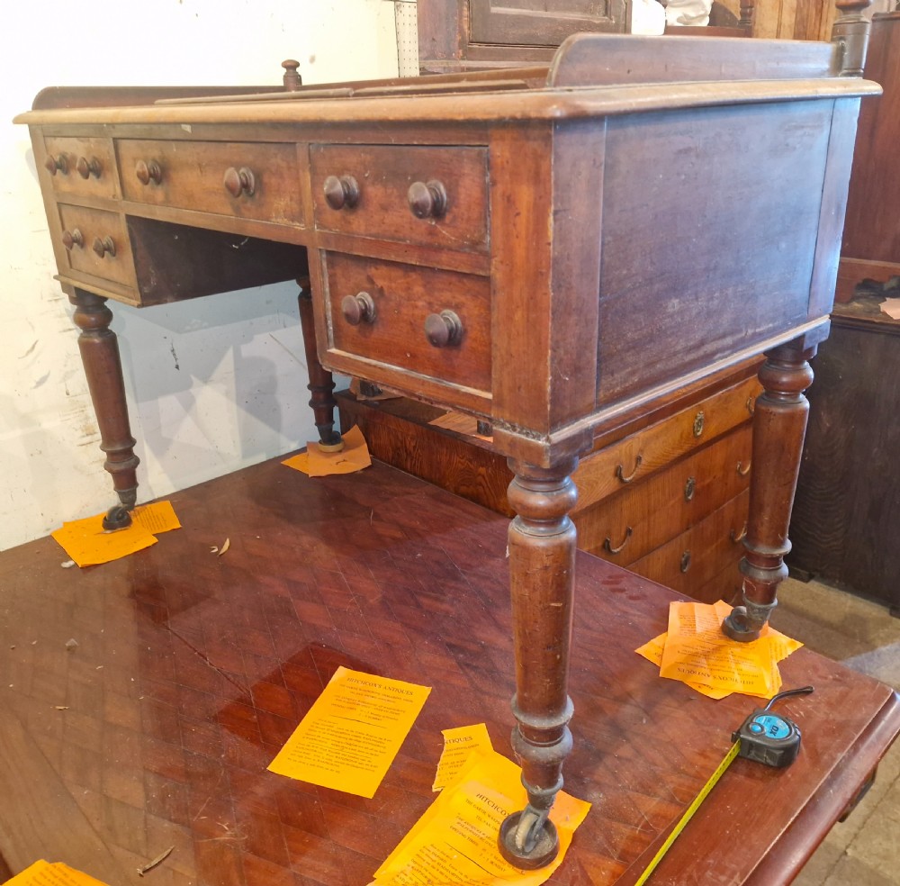 Mid 19th century mahogany writing table.  View III