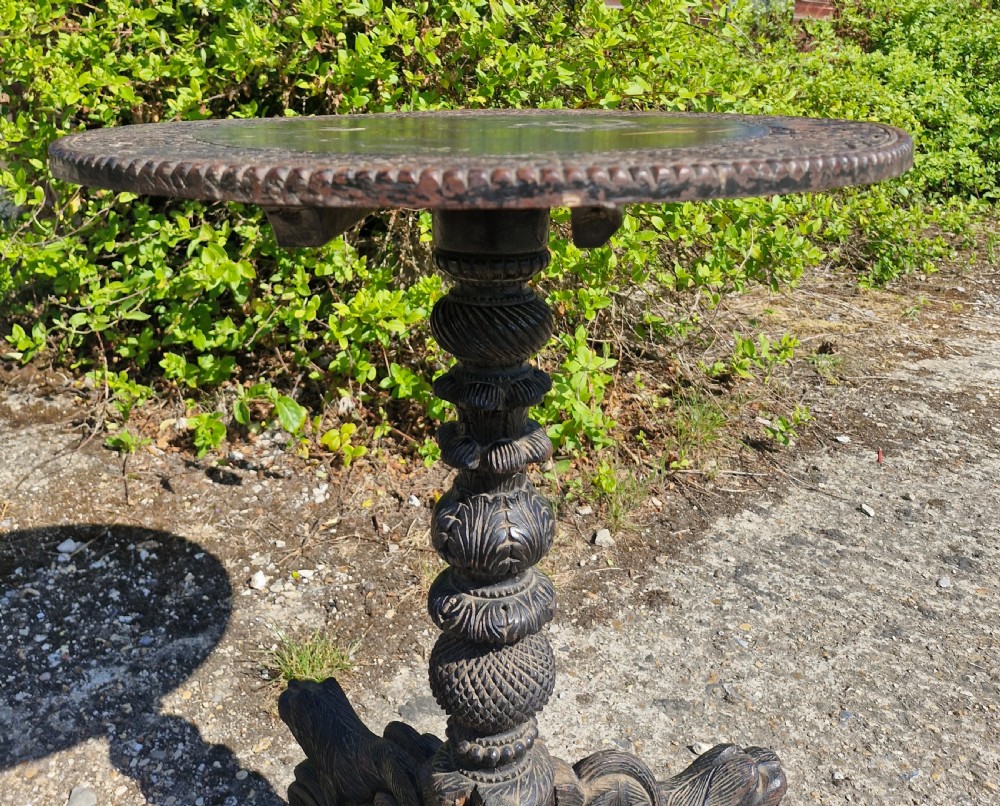 19th century Anglo Indian occasional table.  View II