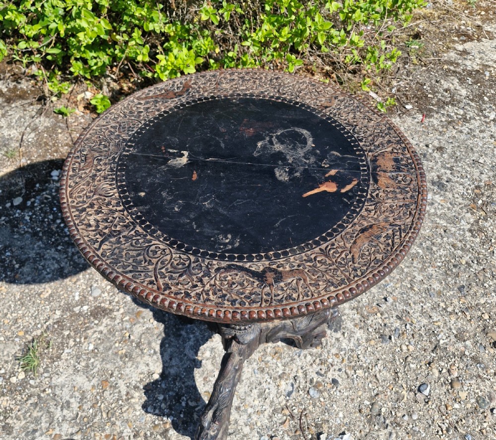19th century Anglo Indian occasional table.  View III