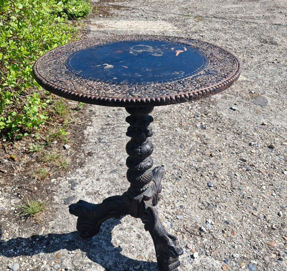19th century Anglo Indian occasional table.  View VI